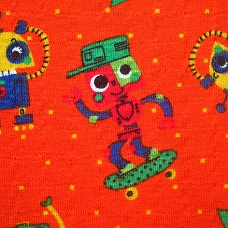 Mirabelleshop be Little robots orange detail 480x480