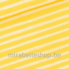 Mirabelleshop be See you at six Summer 2019 Chalk stripes Habanero yellow French Terry 1 cr 500x500