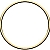 Metal ring 10cm gold