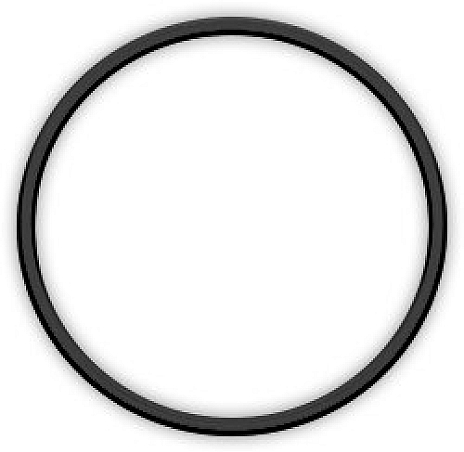 Metal ring 10cm black