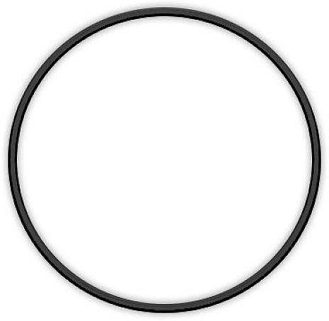 Metal ring 15cm black