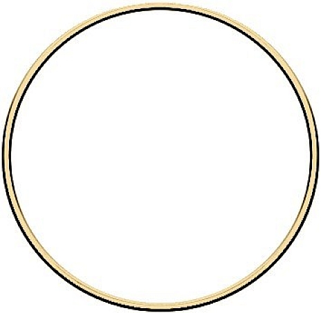 Metal ring 15cm gold