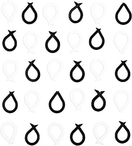 Bubble stitch markers bw